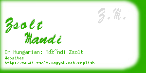 zsolt mandi business card